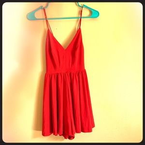 Urban outfitters red romper dress